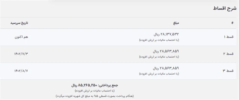 خرید اقساطی کلاسینو 3 مرحله دوم خرید اقساطی کلاسینو