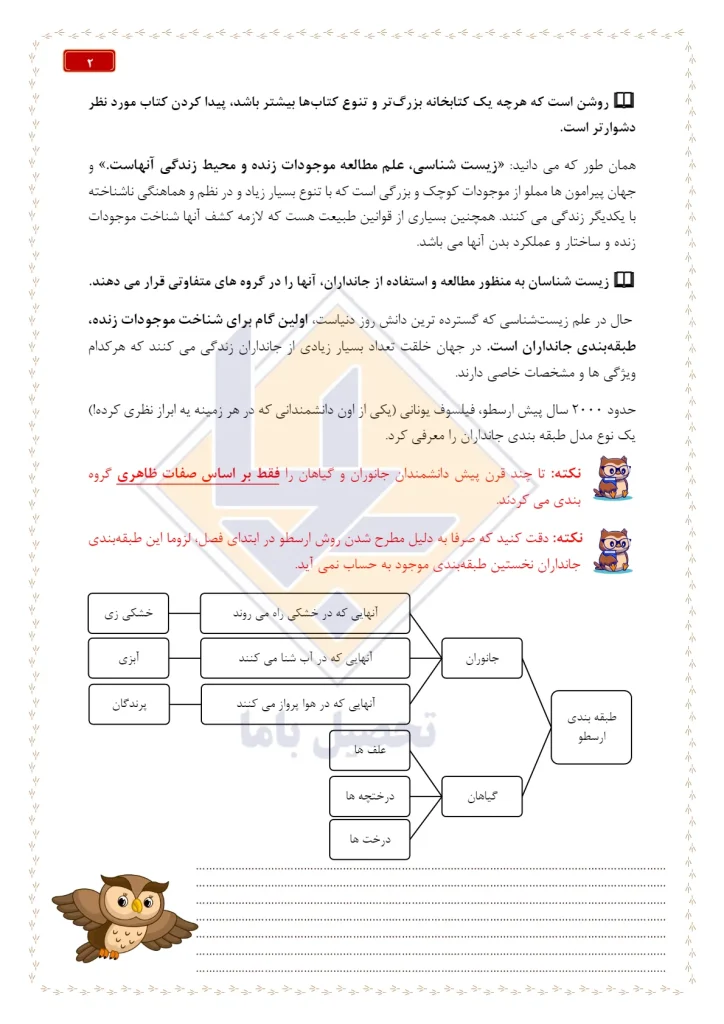 جزوه زیست نهم استاد پارسا جهانی (1)