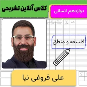 کلاس آنلاین تشریحی فلسفه و منطق دوازدهم علی فروغی نیا