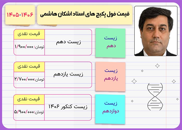 قیمت فول پکیج کلاس های اشکان هاشمی ۱۴۰۶